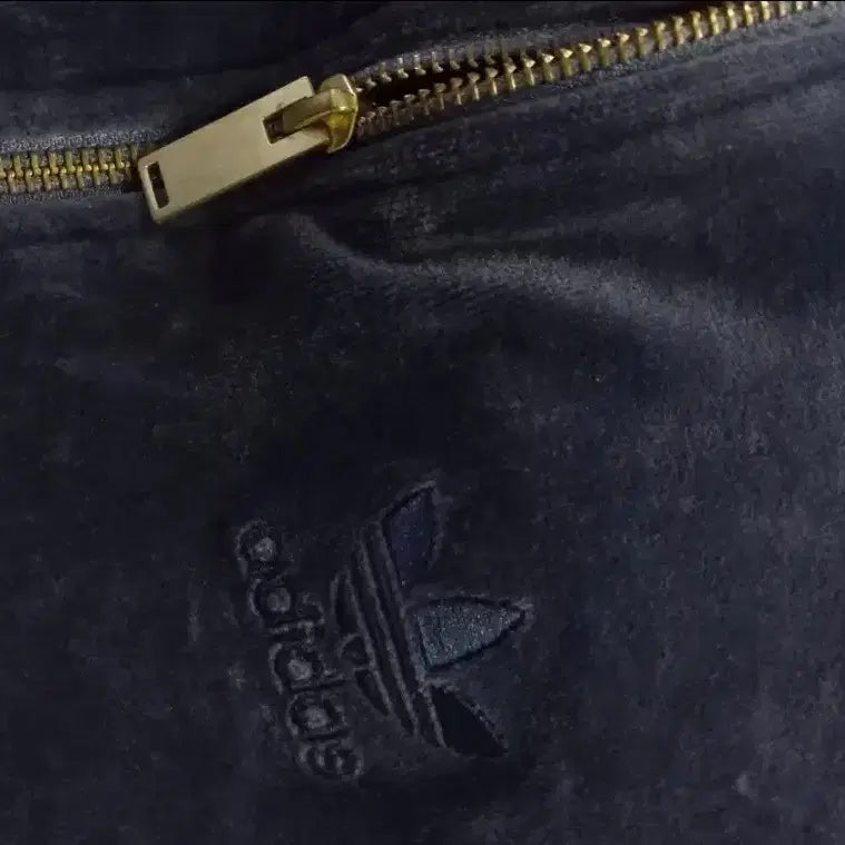 [BUNJANG] Adidas Velvet Navy Track Top Jersey Zip-up (Size M) / 아디다스 벨벳 네이비 트랙탑 저지 져지집업 95/M