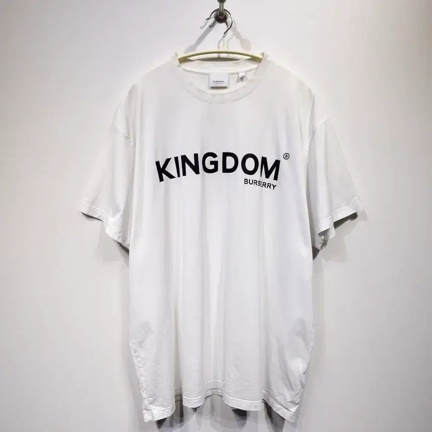 [SOLD OUT] BURBERRY 버버리 19ss 킹덤 로고 티셔츠 화이트