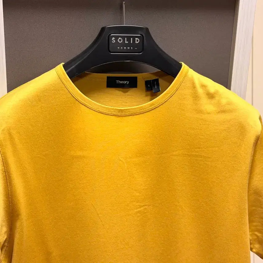 [BUNJANG] Theory Mustard Short Sleeve T-shirt (Size S) / Theory 띠어리 럭스코튼 반팔 티셔츠