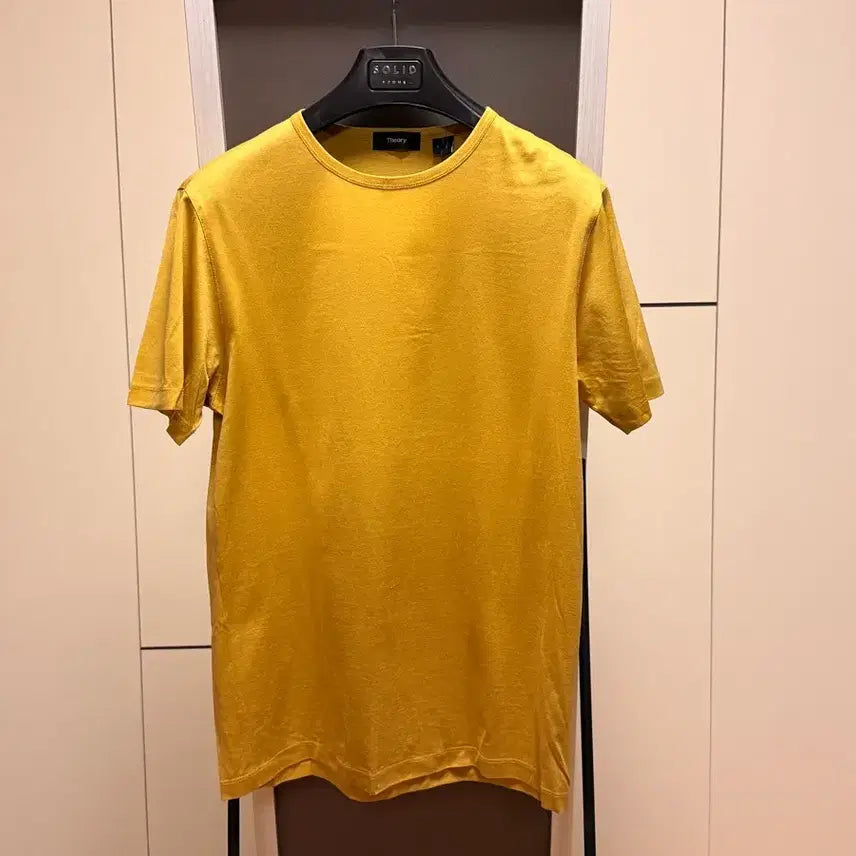 [BUNJANG] Theory Mustard Short Sleeve T-shirt (Size S) / Theory 띠어리 럭스코튼 반팔 티셔츠