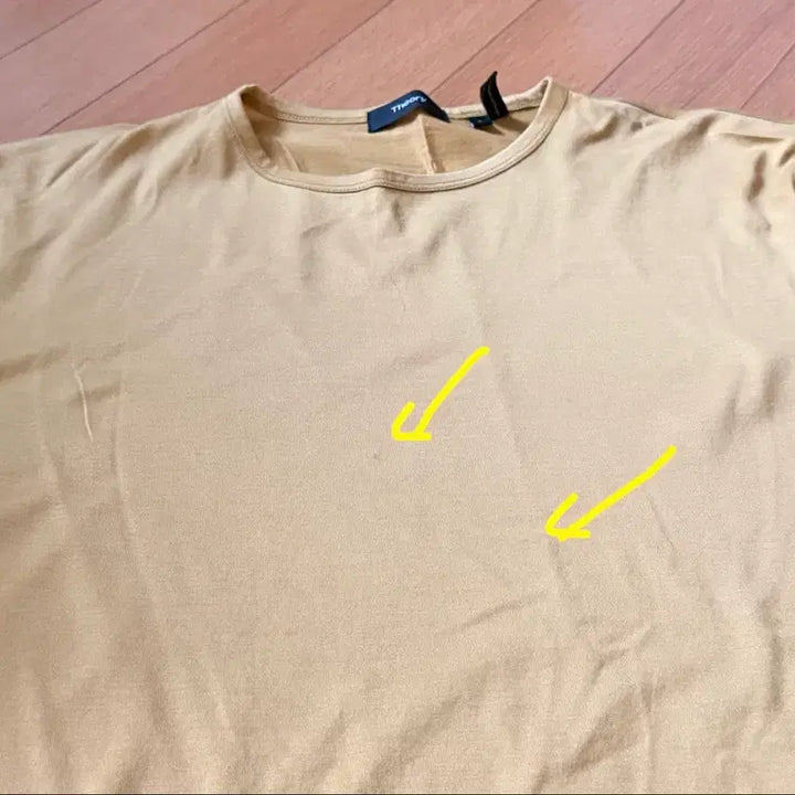 [BUNJANG] Theory Mustard Short Sleeve T-shirt (Size S) / Theory 띠어리 럭스코튼 반팔 티셔츠
