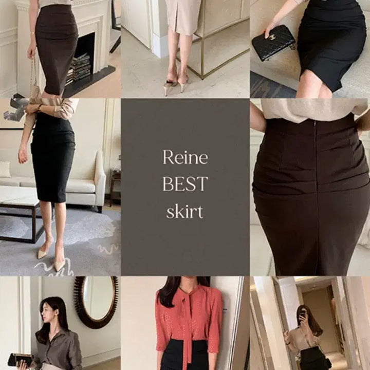 [BUNJANG] Renne Mist Shirring Long Skirt Set (Black/Pink) / 렌느 미스트 셔링 롱 스커트 S 세트 (블랙/핑크, 상태최상)