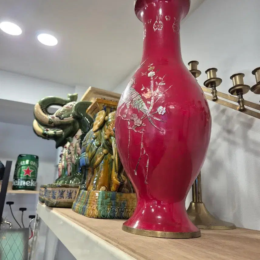 [BUNJANG] 50cm Mother-of-Pearl Vase / 50 센치 동재질 자개화병 1개단가입니다