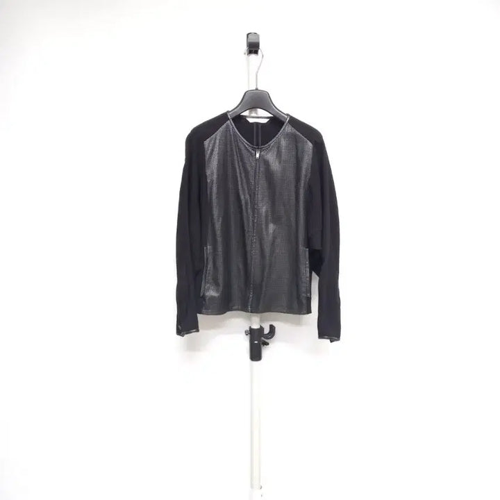 [BUNJANG] MICHAA Leather Accent Jacket / 미샤 MICHAA 춘추 양가죽배색 자켓 55
