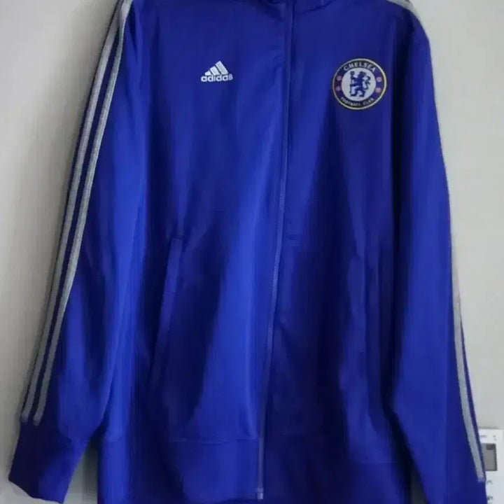 [BUNJANG] Adidas Chelsea Blue Gray Track Top Jersey / 아디다스 첼시 블루 그레이 트랙탑 저지 져지집업 100/L