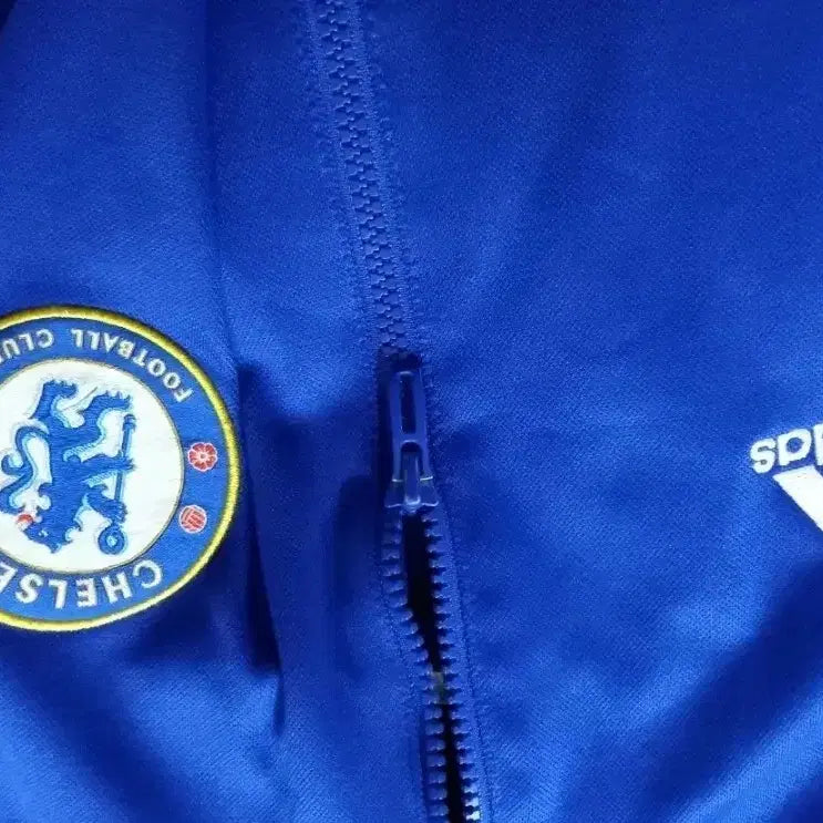 [BUNJANG] Adidas Chelsea Blue Gray Track Top Jersey / 아디다스 첼시 블루 그레이 트랙탑 저지 져지집업 100/L