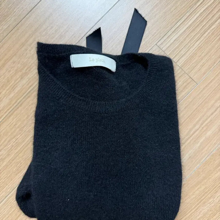 [BUNJANG] LePlain Black Ribbon Knit Top / 르플레인 블랙리본니트