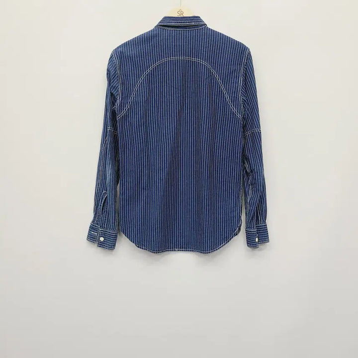 [BUNJANG] RRL Indigo Wabash Stripe Work Shirt / RRL 더블알엘 인디고 와바시 스트라이프 워크셔츠 M (실측XL급)
