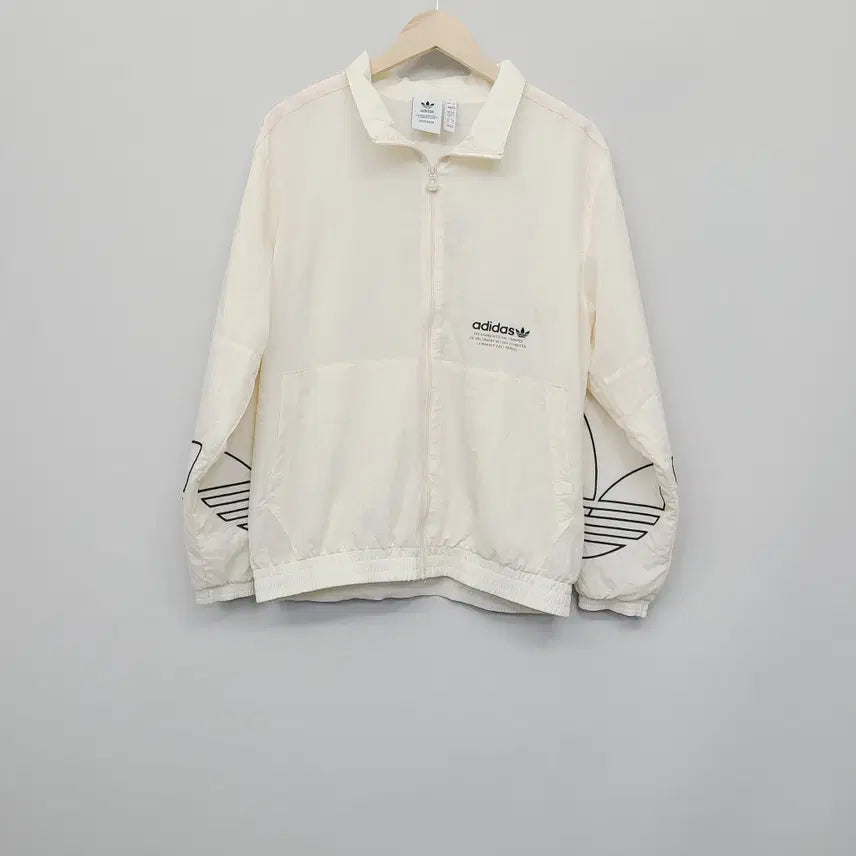 [BUNJANG] Adidas Trefoil Tricolor Windbreaker Jacket / 아디다스 빅트레포일 트라이컬러 윈드브레이커  (105)