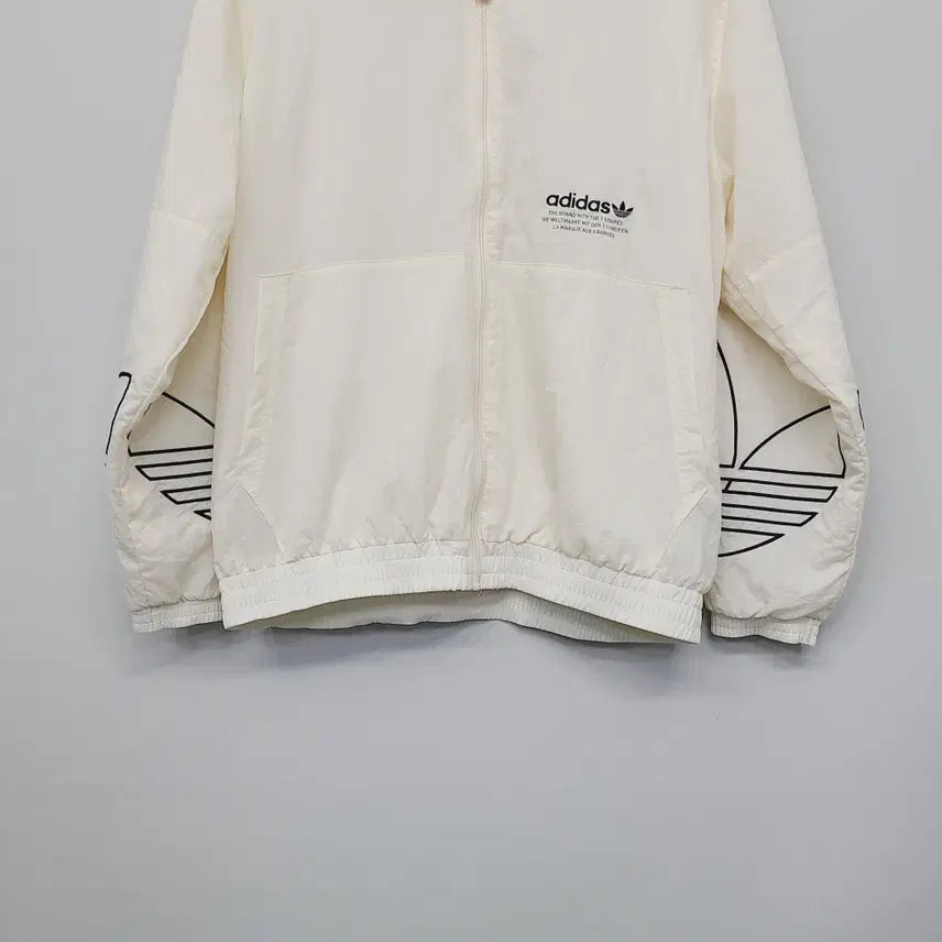 [BUNJANG] Adidas Trefoil Tricolor Windbreaker Jacket / 아디다스 빅트레포일 트라이컬러 윈드브레이커  (105)