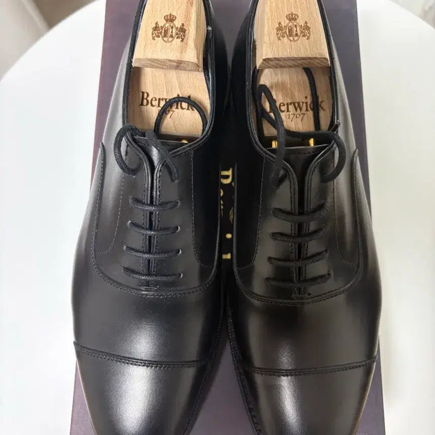 [BUNJANG] Berwick 4983 Black Leather Shoes / 버윅 4983 블랙 5 1/2 판매
