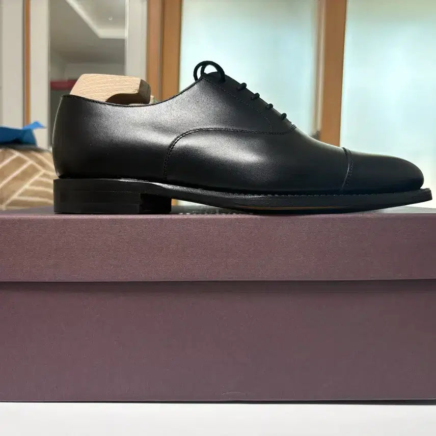 [BUNJANG] Berwick 4983 Black Leather Shoes / 버윅 4983 블랙 5 1/2 판매
