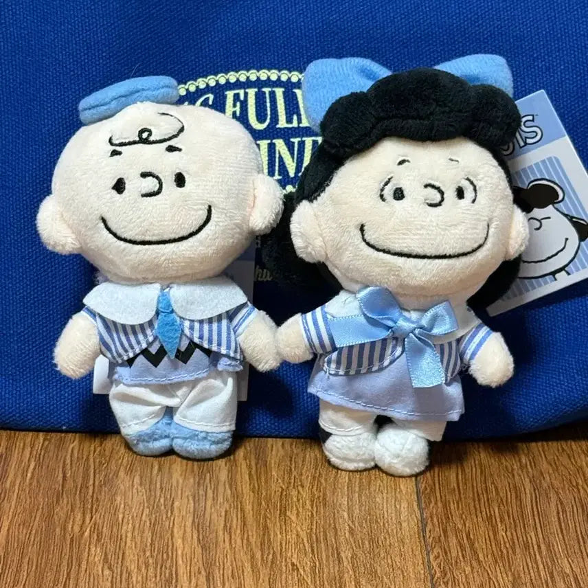 [BUNJANG] Snoopy Charlie Brown &amp; Lucy Keyring Bundle Set / 스누피 찰리브라운/루시 인형 키링 2종(일괄)