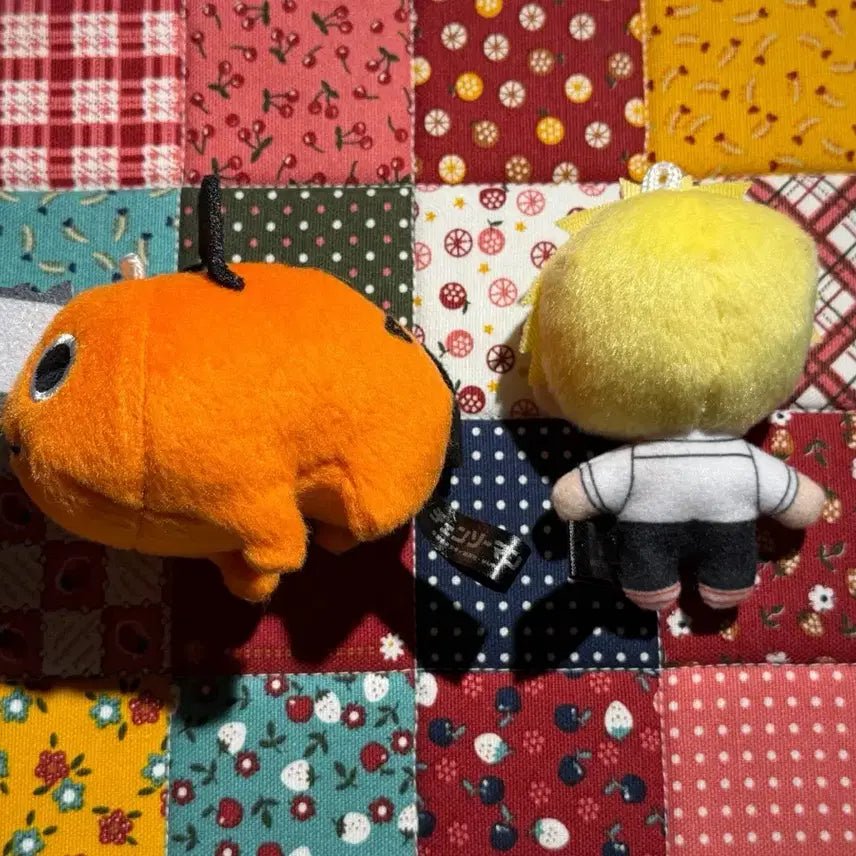 [BUNJANG] Chainsaw Man Denji &amp; Pochita Plush Keychain / 체인소맨 덴지 포치타 인형 키링 푸치누이