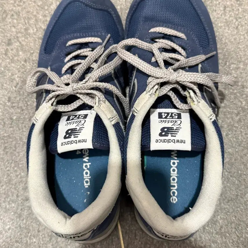 [BUNJANG] New Balance 574 Navy D Standard Sneakers / (260) 뉴발란스 574 네이비 D 스탠다드 ML574EVN