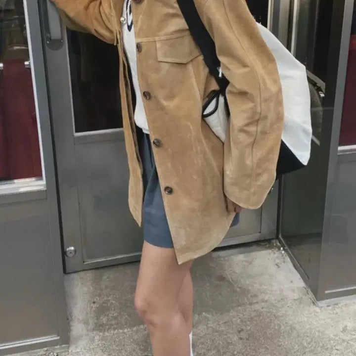 [BUNJANG] Tempting Real Pigskin Western Jacket - Brown / tempting 템팅 리얼돈피 웨스턴 자켓_브라운