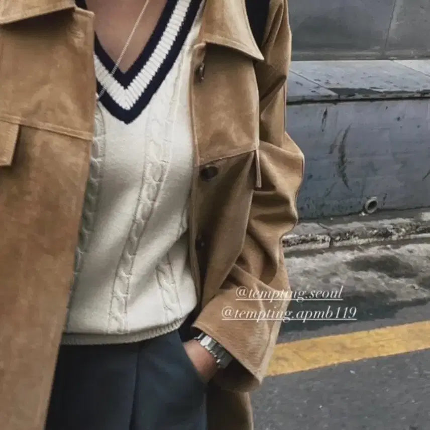 [BUNJANG] Tempting Real Pigskin Western Jacket - Brown / tempting 템팅 리얼돈피 웨스턴 자켓_브라운