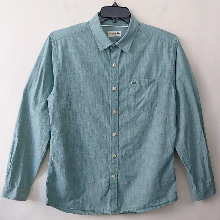 [SOLD OUT] 라코스테 L/105 슬림핏 슬럽 포켓 셔츠. MG. A
