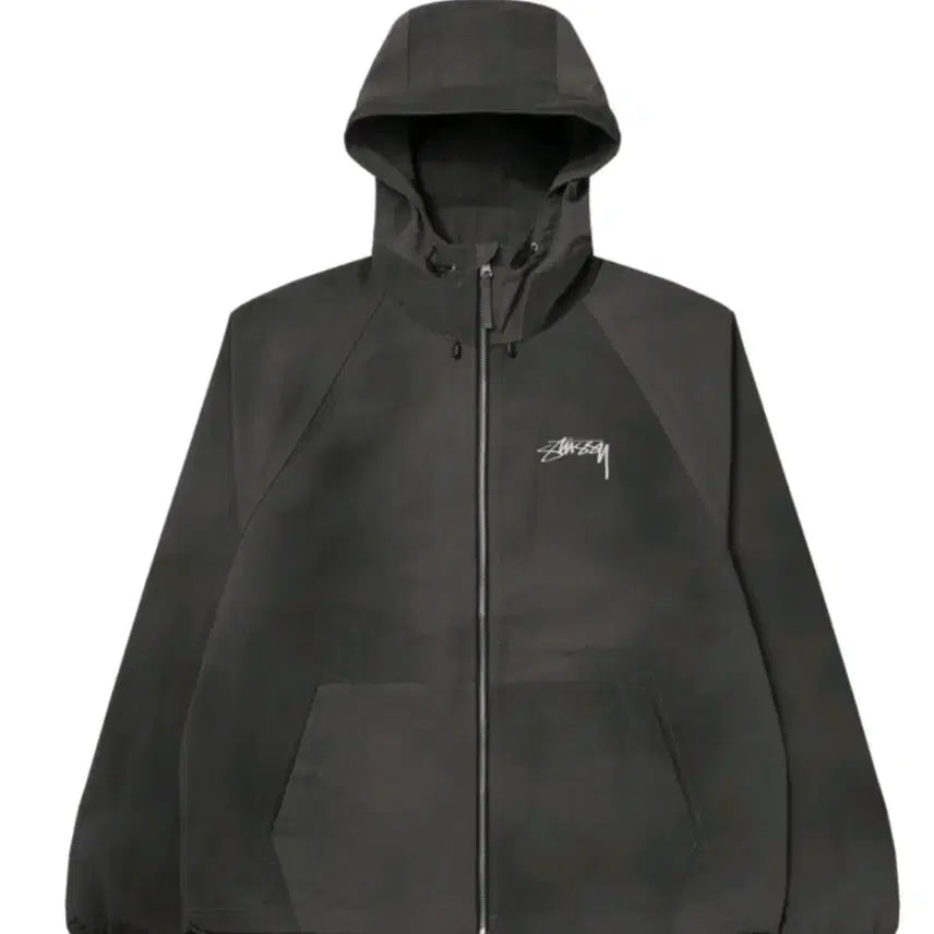 [SOLD OUT] 스투시 웨이브 다이 비치 쉘 자켓 블랙 M