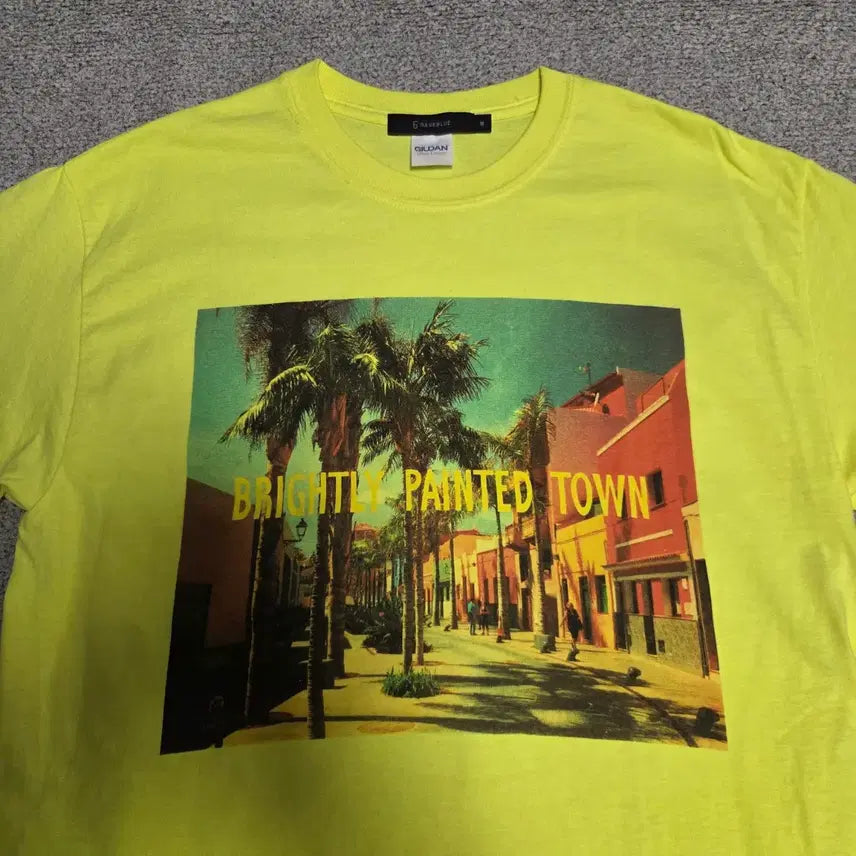 [BUNJANG] Rage Blue Vintage T-Shirt Yellow M-L (95-100) / Rage Blue 빈티지 반팔 티셔츠 M-L(95-100)