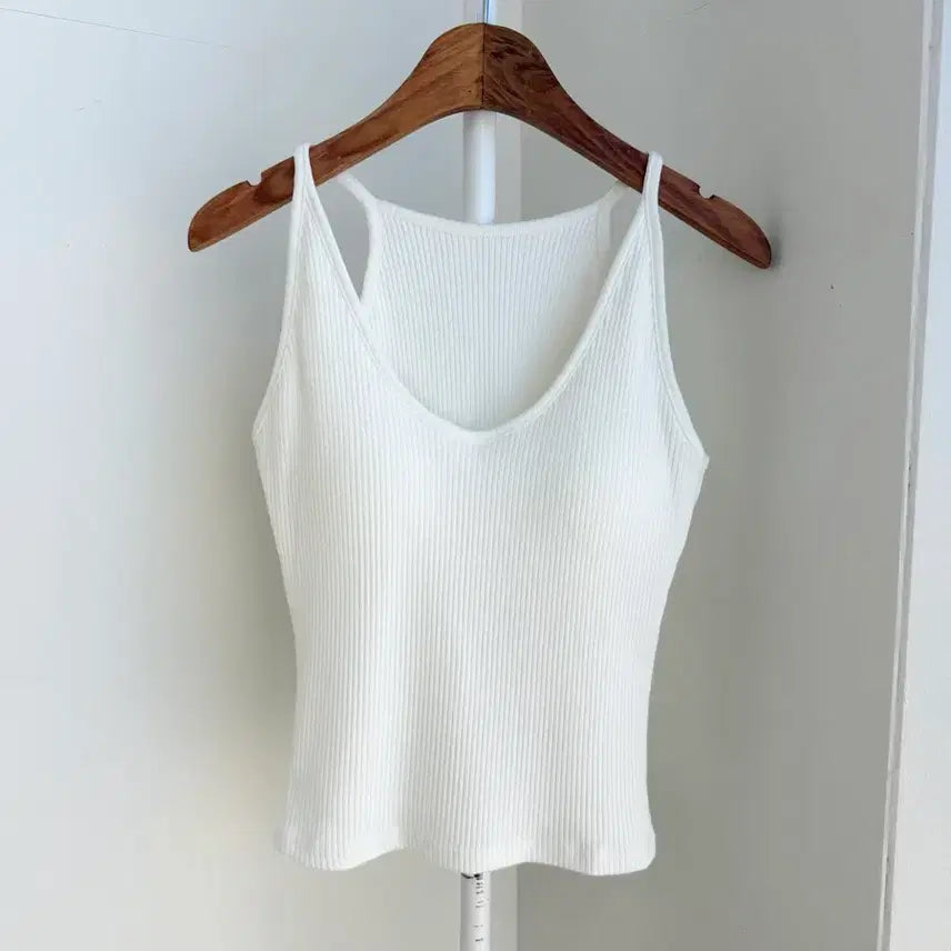 [SOLD OUT] 교신안함)아이보리 브라탑 나시(패드 일체형)