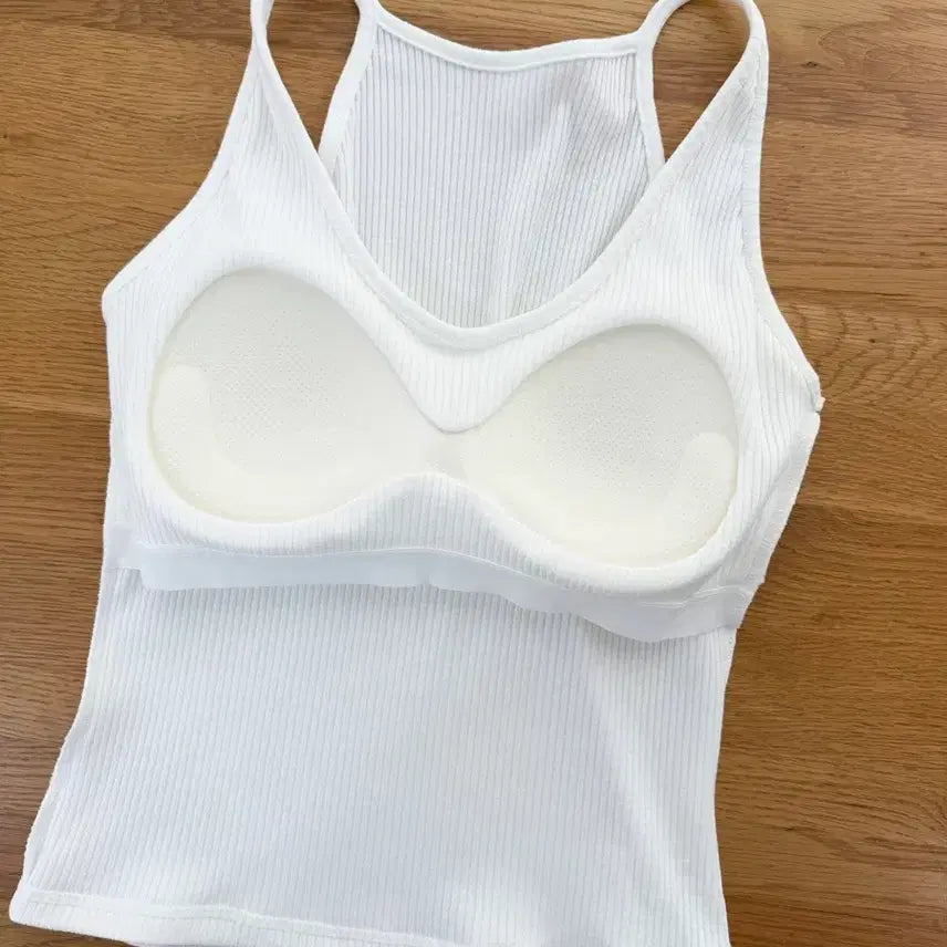 [SOLD OUT] 교신안함)아이보리 브라탑 나시(패드 일체형)