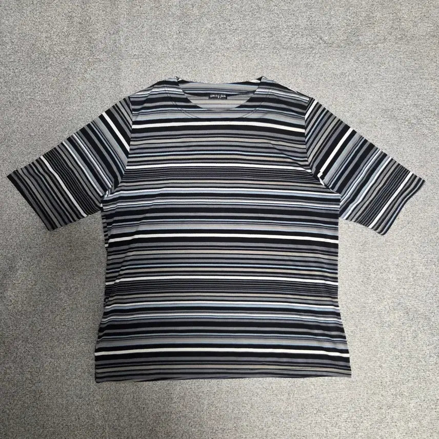 [BUNJANG] Japanese Vintage Stripe Short Sleeve T-Shirt L / Japanese vintage 스트라이프 반팔 티셔츠 L(100)
