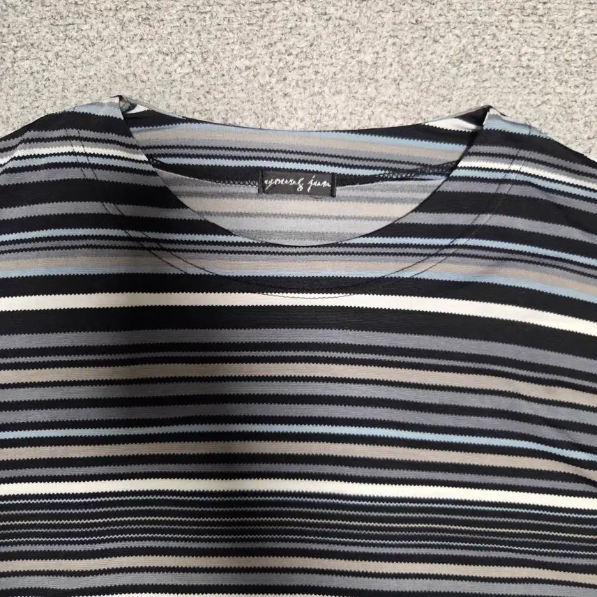 [BUNJANG] Japanese Vintage Stripe Short Sleeve T-Shirt L / Japanese vintage 스트라이프 반팔 티셔츠 L(100)
