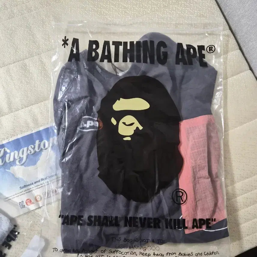 [BUNJANG] BAPE BAPX Pocket Short Sleeve T-Shirt Charcoal / BAPE BAPX 포켓 반팔 티셔츠 차콜 (현물 포함) 미개봉