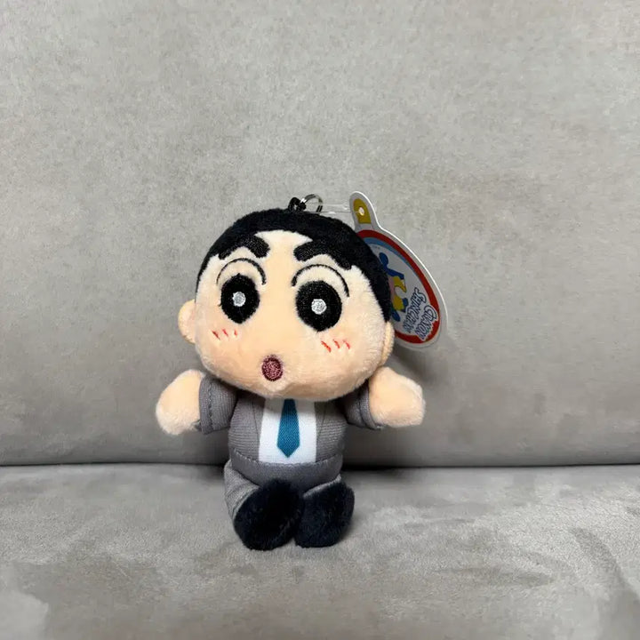 [BUNJANG] Crayon Shin-chan Detective Ver. 8cm Keychain Plush / 정품 짱구 탐정 버전 8cm 키링 인형