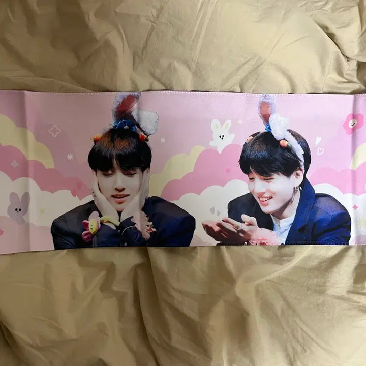 [BUNJANG] BTS Jungkook Rabbit Glitter Pink Slogan / 방탄소년단 bts 정국 JK 슬로건 토끼 글리터 핑크