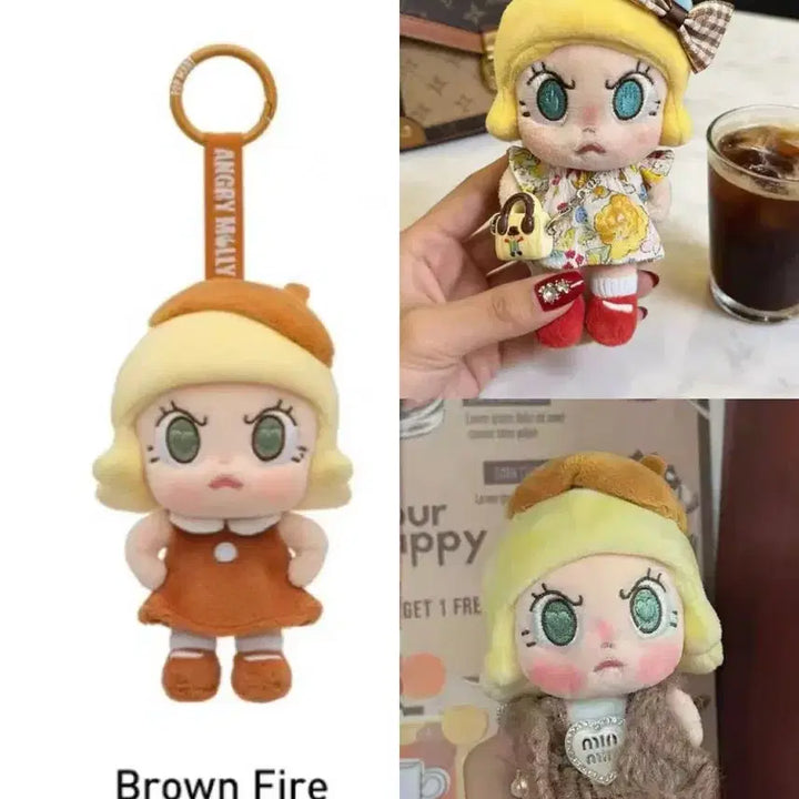 [BUNJANG] Angry Molly Brown Fire Doll with Outfit Set / 앵그리몰리 브라운 파이어 인형+옷세트2종택1 박스밑개봉