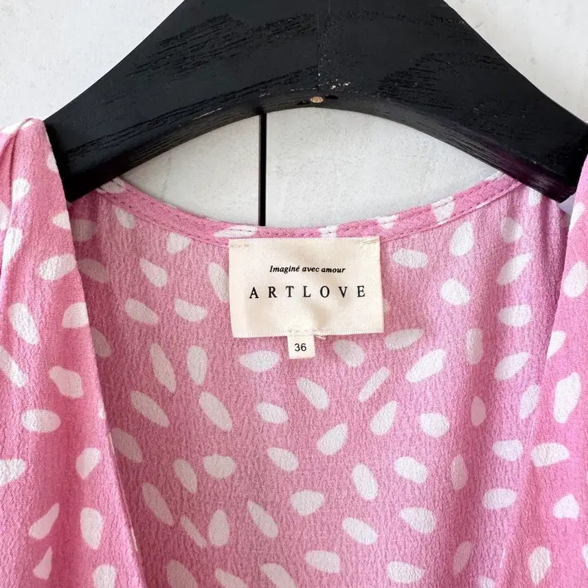 [BUNJANG] ARTLOVE Pink Floral Long Dress / 새상품 ARTLOVE 핑크 꽃무늬 롱 원피스 36(55사이즈)