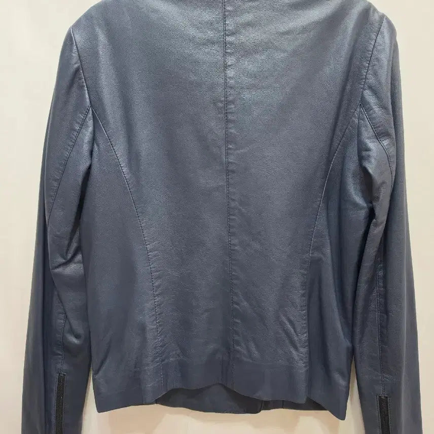 [BUNJANG] Paul Smith Blue Gray Leather Rider Jacket / (정품)폴스미스 블루 그레이 레더 라이더 자켓