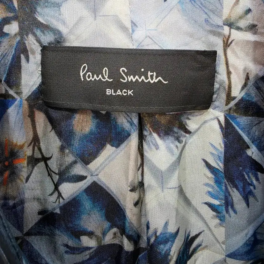 [BUNJANG] Paul Smith Blue Gray Leather Rider Jacket / (정품)폴스미스 블루 그레이 레더 라이더 자켓