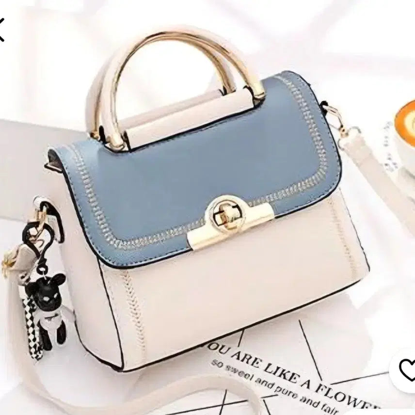 [BUNJANG] Colorblock Tote Bag Crossbody Bag / 배색 토트백 크로스백 가방 새상품
