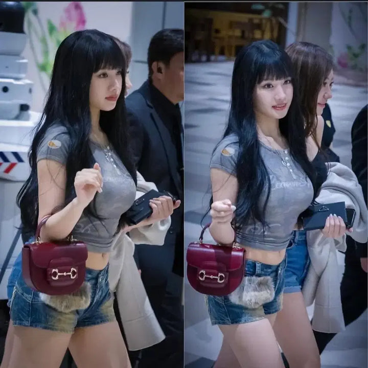 [SOLD OUT] 스컬프터 헤븐리 카모 티 포레스트 S 나띠 착용