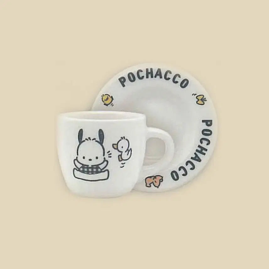 [BUNJANG] Sanrio Pochacco Ceramic Cup Set / 포차코 도자기 잔 가챠