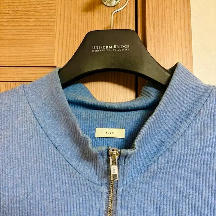 [BUNJANG] XLIM Knit Zip-up Blue/Gray Size 4 / XLIM(엑슬림)니트집업(블루/그레이) 4사이즈 판매합니다!!(네고가능)