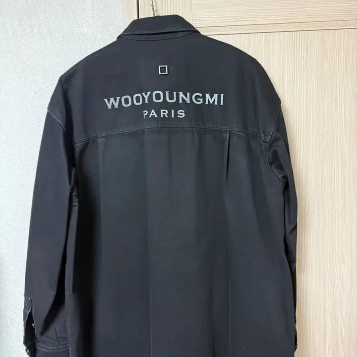 [BUNJANG] Wooyoungmi 24FW Denim Back Logo Shirt Black / [52] 우영미 24fw 데님 백로고 셔츠 블랙