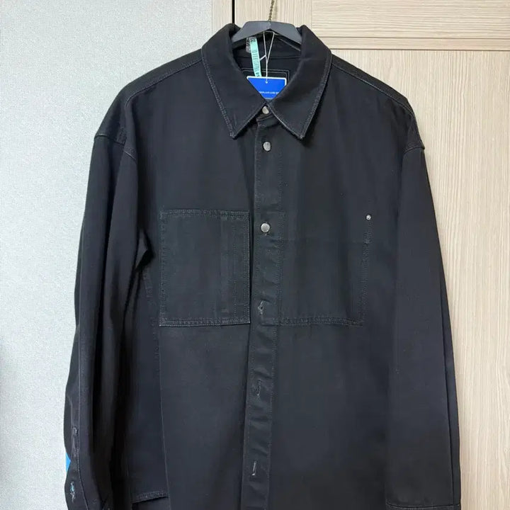 [BUNJANG] Wooyoungmi 24FW Denim Back Logo Shirt Black / [52] 우영미 24fw 데님 백로고 셔츠 블랙