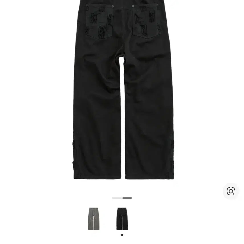[BUNJANG] Politeuro 1011 Black Boro Pants Twill / [2] 25fw 폴리테루 1011 블랙 보로 팬츠 트윌