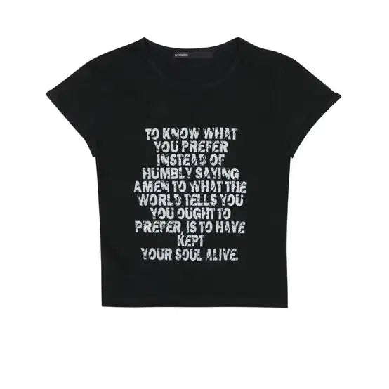 [BUNJANG] Bohemian Seoul Silver Painting Tee Black / 보헤미안서울 실버 페인팅 티 블랙