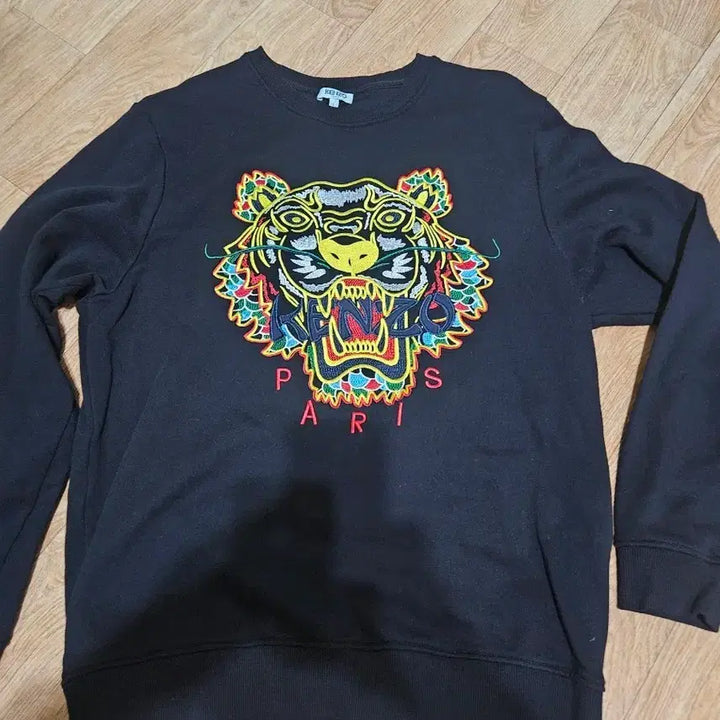 [SOLD OUT] 겐조 타이거 자수 맨투맨 블랙 (L사이즈/포르투갈산)
