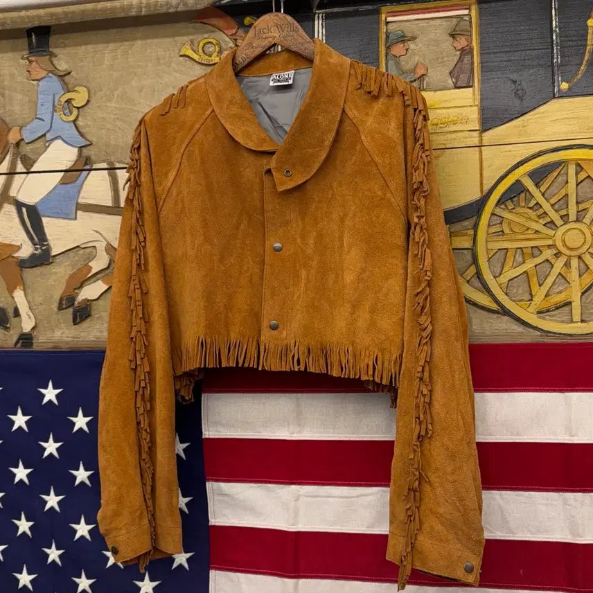 [BUNJANG] STANDALONE Fringed Suede Leather Jacket / 스탠드얼론 프린지 레더 스웨이드 자켓