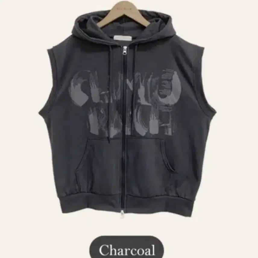 [BUNJANG] Hooded Zip-Up Vest / 후드 집업 조끼