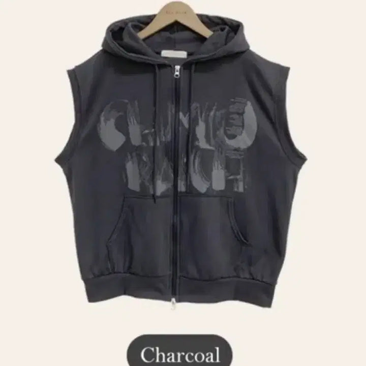 [BUNJANG] Hooded Zip-Up Vest / 후드 집업 조끼