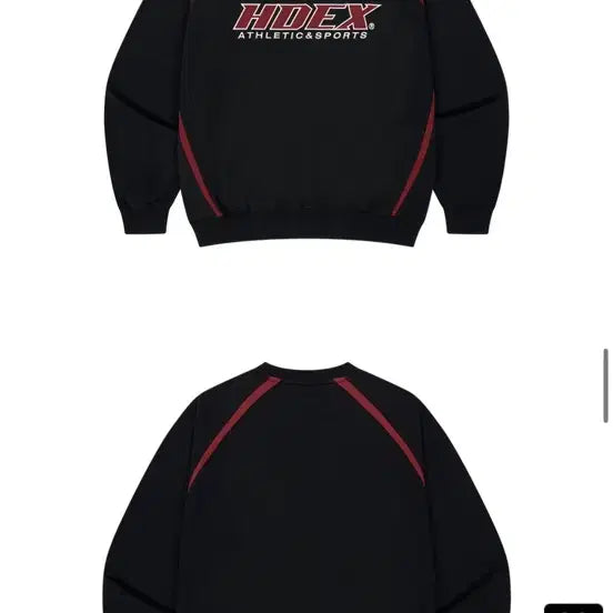 [BUNJANG] HDEX Origin Color Block Sweatshirt (Black) / HDEX 오리진 컬러 블럭 스웨트 셔츠 (Black)