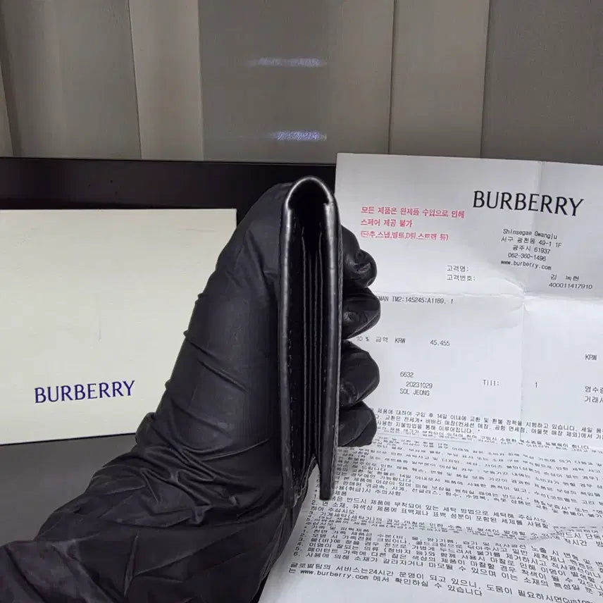 [BUNJANG] Closet Burberry TB Logo Organizer Card Wallet / {클로젯}[인보이스]버버리 TB로고 오거나이저 카드지갑