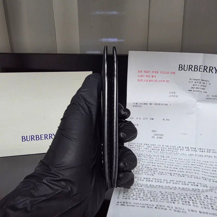 [BUNJANG] Closet Burberry TB Logo Organizer Card Wallet / {클로젯}[인보이스]버버리 TB로고 오거나이저 카드지갑